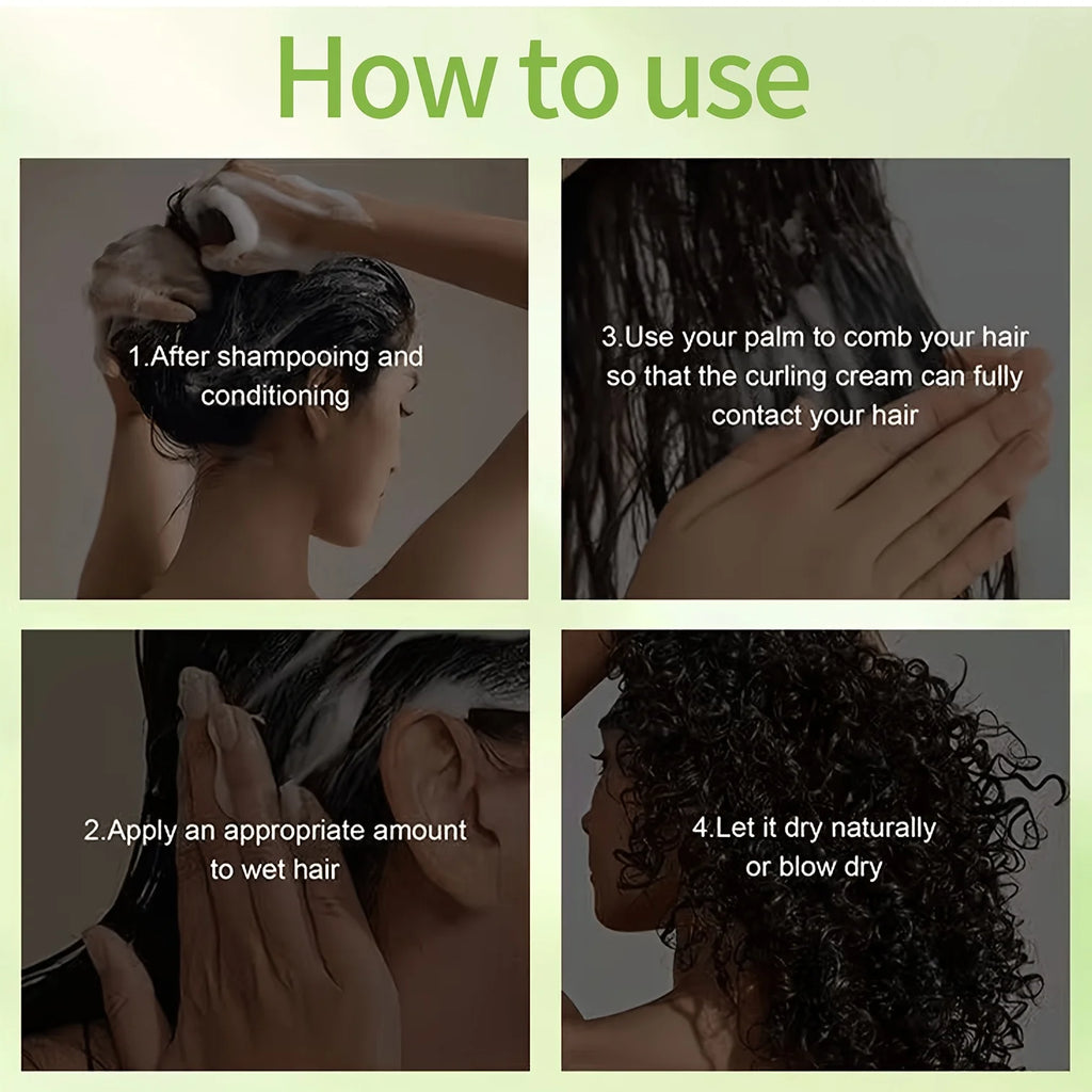 GSWP Curl Defining Cream, Containing, Castor Oil, Keratin, Styling Curls, Controlling Frizz. 250/500g