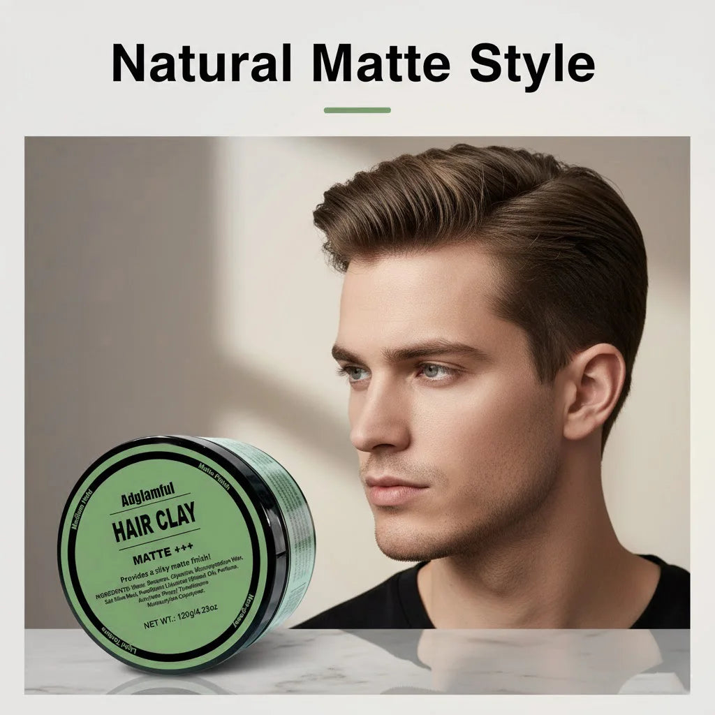 Matte Hair Mud 120g Long Lasting Natural Look Non Greasy Texturizing Wax for Daily Men's Hairstyling