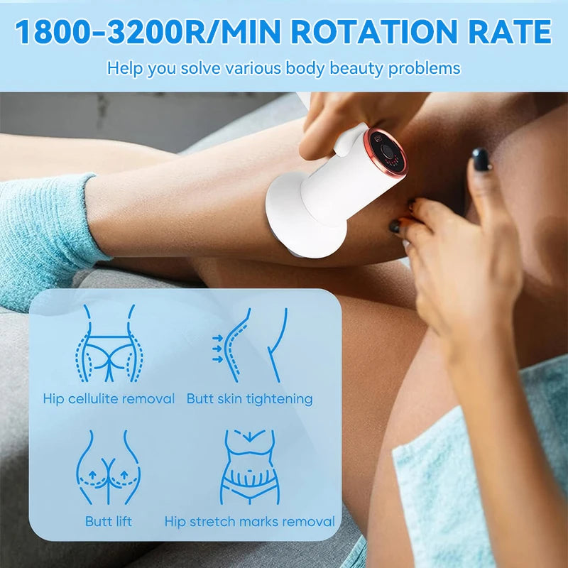 Wireless Massage Gun Body Massager Neck Back Neck Shoulder Body Sculpting Machine Fat Pushing Cellulite Slimming Massage Device
