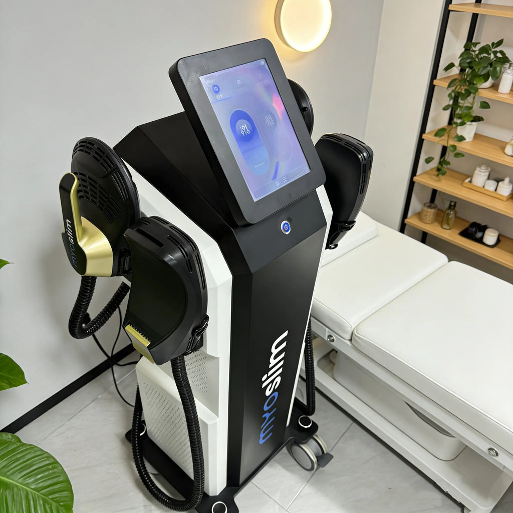 Professional Ems Ultra Pro RF Body Sculpt Shape Zero Myoslim Hiemt Neo Muscle Stimulator 4 Handle Machine for Salon