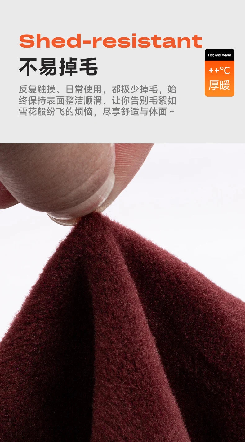 Men's Double-Sided Fleece Long-Sleeved Shirt 7XL8XL with Fleece for Warmth, Thickening and Cold Resistance, Casual Winter