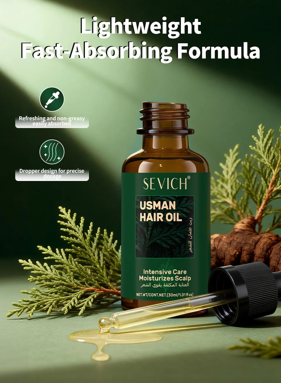 Usman Handmade Shampoo Soap Usman Grass Hair Growth Oil Anti Hair Loss Serum Hair Regrowth Spray Scalp Care Oil for Men Women