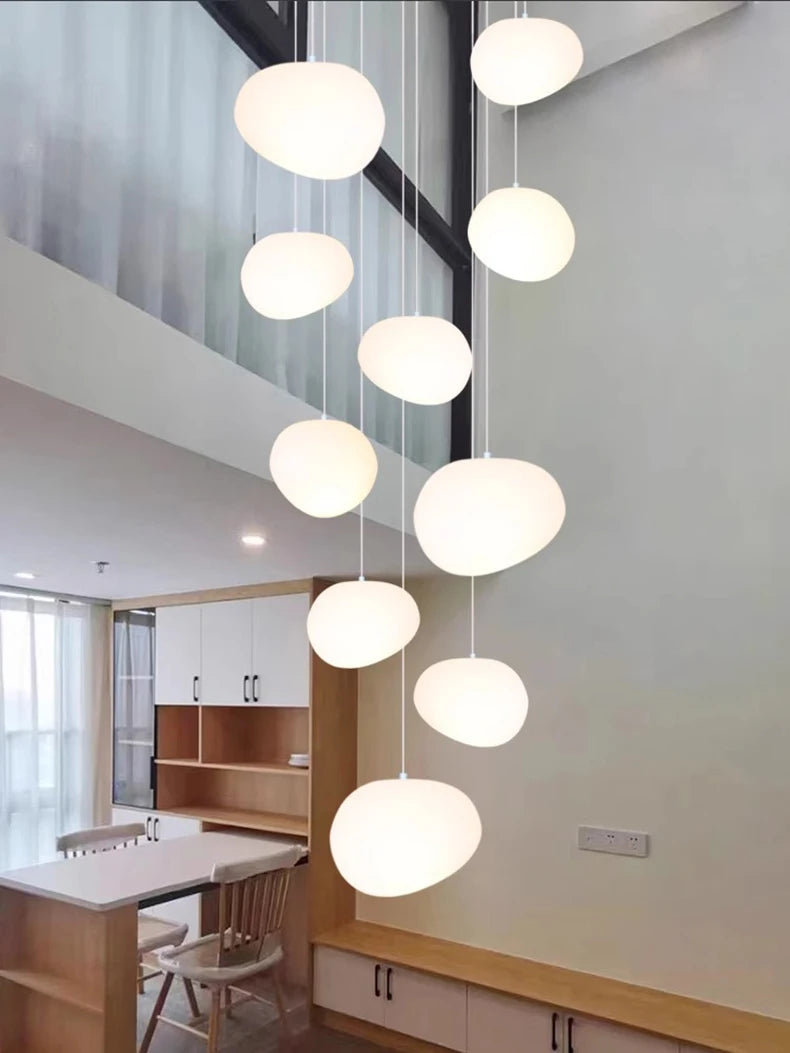 Modern home decor led lights pendant light lamps forstaircase Chandeliers for living room hanging light indoor lighting