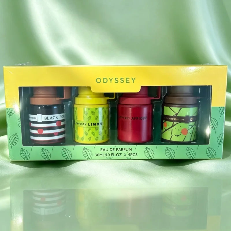 30ml*4 Arabic Perfume Set Long Lasting Luxury Mini Fragrance Collection Portable Elegant Woody Rich Smooth Exotic Premium Scent