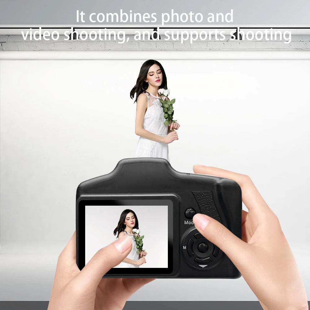 16MP Digital Camera with 2.4 Inch LCD Screen Vlogging Camera 16X Digital Zoom for Photography and Video