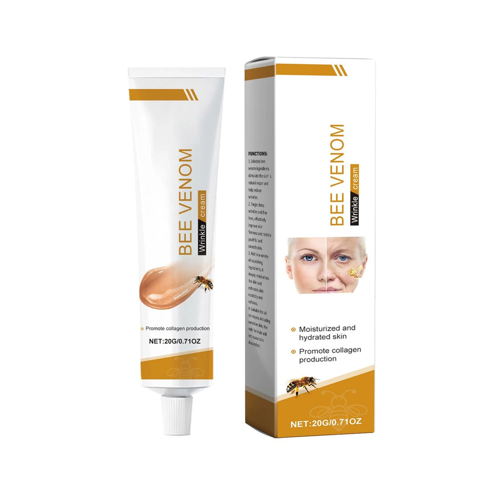 Wrinkle Removal Cream Firming Facial Lifting Moisturizing Deep Hydration Smoothing Fine Lines Repair Skin Bee Venom Cream 20g