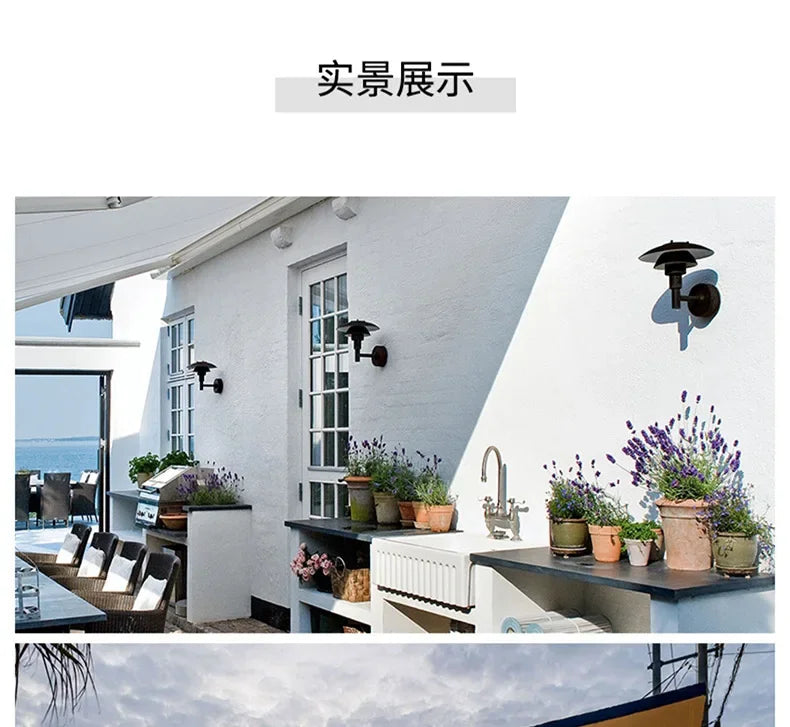 Nordic Creative Outdoor Rainproof and Waterproof LED Illumination Sconce Wall Lamp Available Both Indoor and Outdoor Lighting