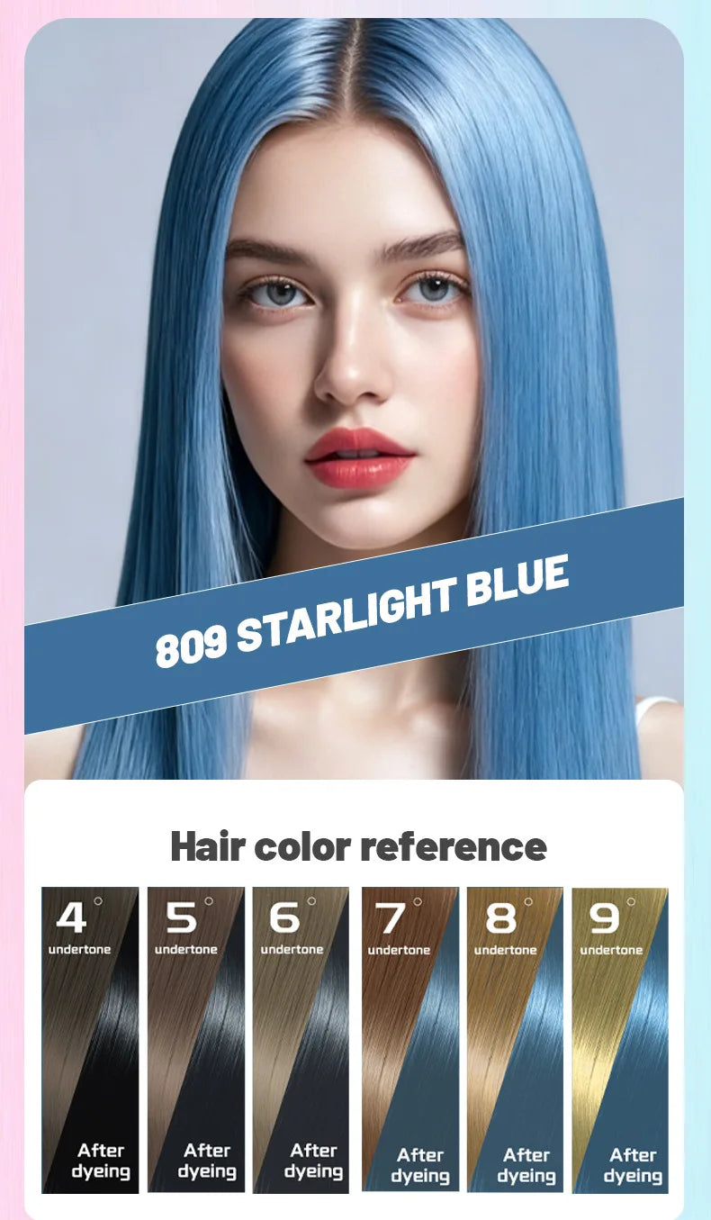 200ml plant-based hair dye, long-lasting color, easy to apply, covers gray hair, repairs damaged hair, and is easy to color.
