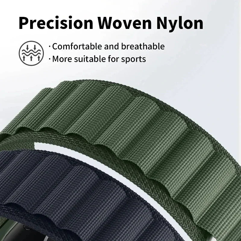 20mm 22mm Alpine Nylon Loop Band For Realme Watch 5/S/3 Oneplus Watch Lite/3/2/2R Comfortable Strap For Xiaomi Watch 5/S4-3-2-1
