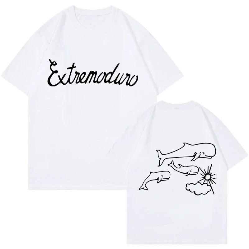 Unisex Fashion Rock Band Extremoduro Print Short Sleeve T Shirt Men Women Graphic Vintage T-Shirt Y2k Hip Hop Tees Tops Clothes