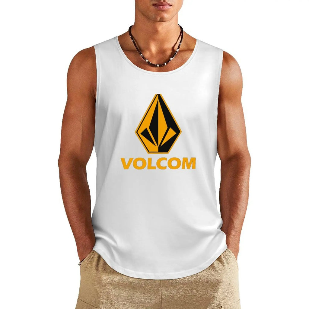 Diamond fitness vest Men's Tank Top Fashion Gym T-shirt Hawaiian Beach Surf Sleeveless Shirts Summer Casual Run Fitness Man Vest
