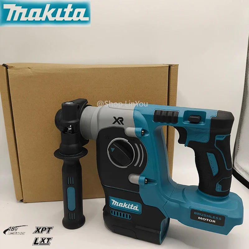 Makita Electric Cordless Brushless Hammer Drill Rechargeable Rotary Hammer Drilling  High torque power Tool(no battery)