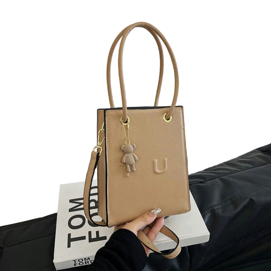 2026 Small Square Bag Women New Handbag Fashion Shoulder Casual Crossbody Solid Color Mobile Phone Bag