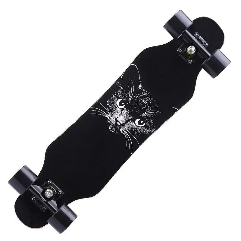 80CM Four Wheels Longboard Dancing Board Adult Street Riding Professional Beginner Freestyle Skateboard