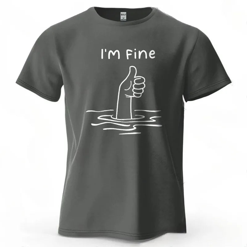 Men T-Shirt 100% Cotton Oversized Minimalist Cartoon Graphic fashion Streetwear Breathable Fabric Simple Stylish Style Tops Tees
