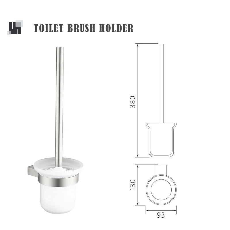 Bathroom Hardware Set Stainless Steel Bathroom Accessories Set Wall Mounted Towel Bar Towel Ring Toilet Paper Roll Holder Set