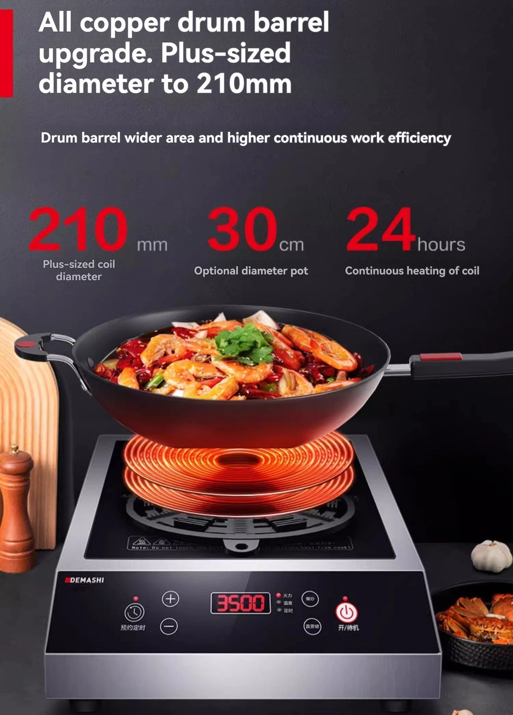 Commercial Induction Cooker 3500w High-power Hotel Flat Induction Cooker