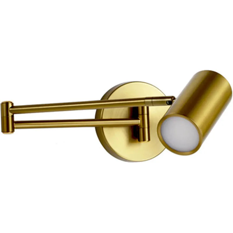 Modern Adjustable Swing Long Arm LED Wall Lamps Touch Sensor Internal Wall Washer Household Bedside Switch Decor Sconce Lights