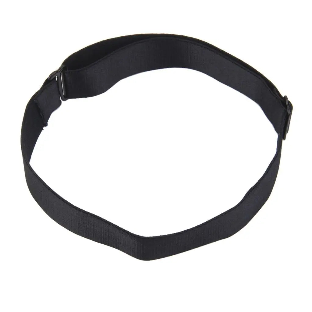 Adjustable Elastic Leg Band Nylon Thigh Ring Solid Black Comfy Stretch Garter for Daily Wear