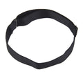 Adjustable Elastic Leg Band Nylon Thigh Ring Solid Black Comfy Stretch Garter for Daily Wear