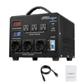 Voltage Auto Converter Transformer, 5000VA, Heavy Duty Step Up/Down Power Transformer, 110V to 220V and 220V to 110V, with 3 US