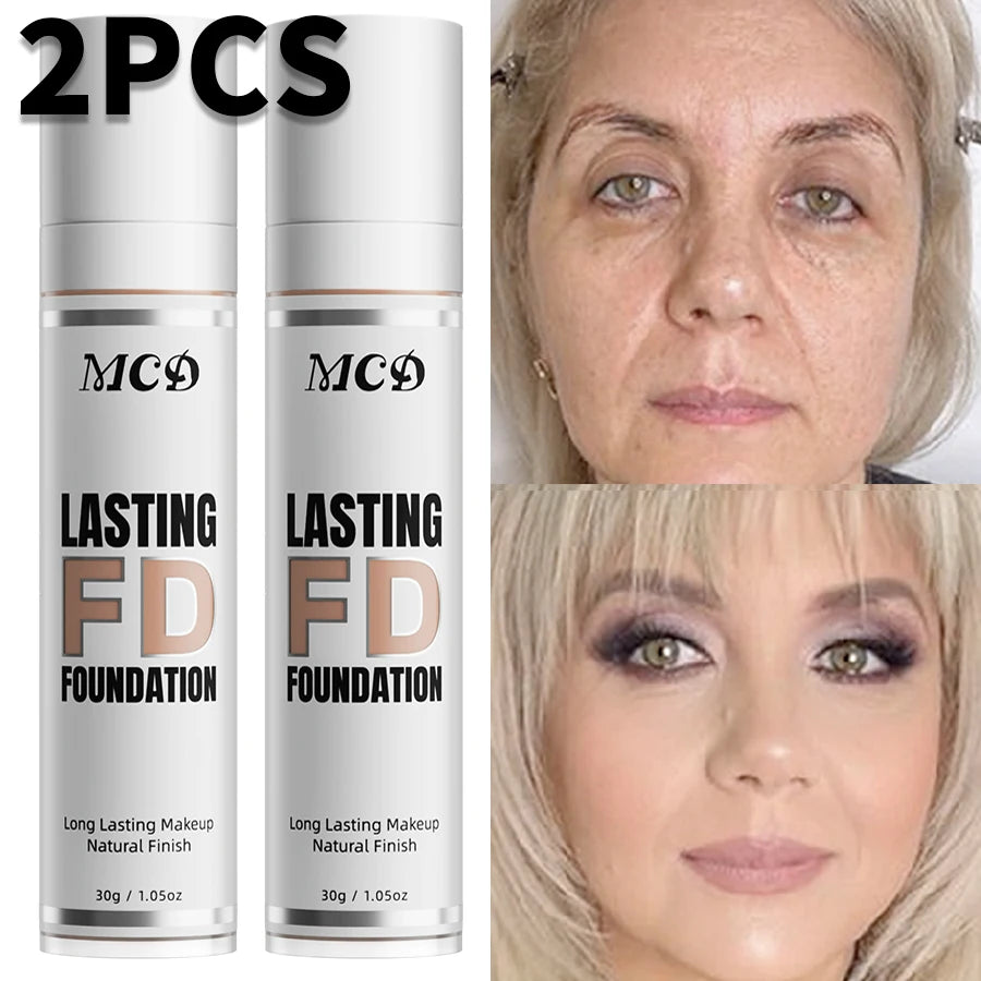 2pcs Shade Full Coverage Concealer 9 Color to Choose Liquid Foundation Makeup Natural High Coverage Base Makeup Cushion Foundation Cream Matte Face Makeup for Women Gifts Face Cosmetics Beauty