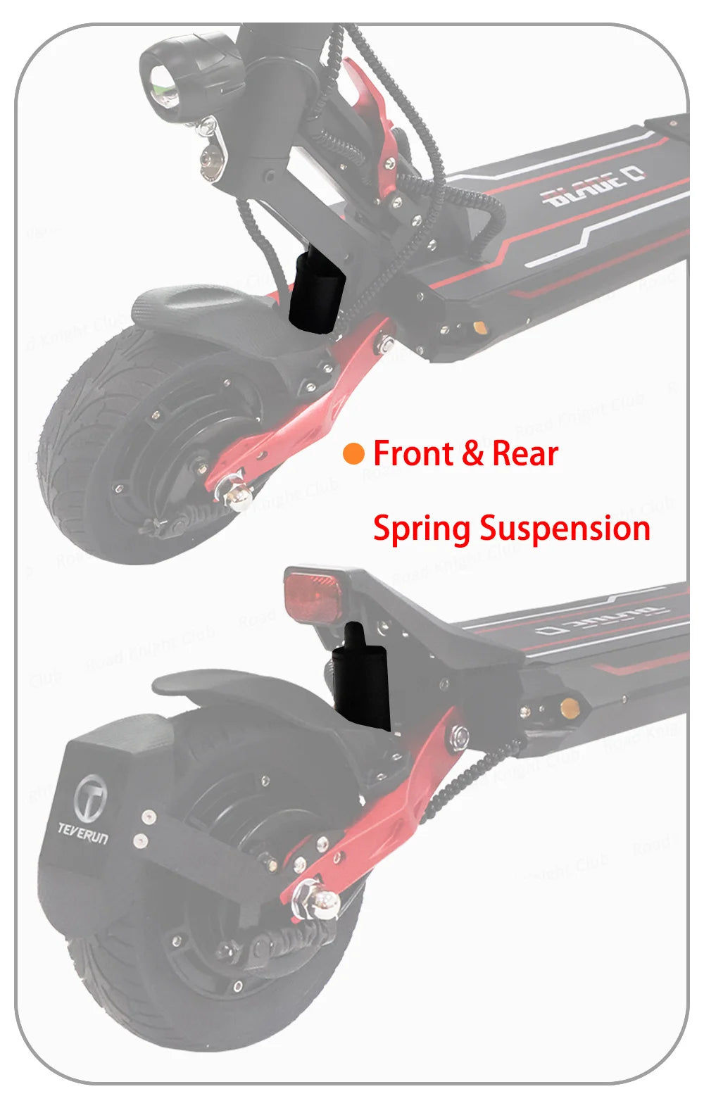 Official TEVERUN Blade Q Pro 36V 15Ah Battery 350W*2 Motor 8inch Solid Tire NFC Lock  Brake Drum brake Electric Scooter