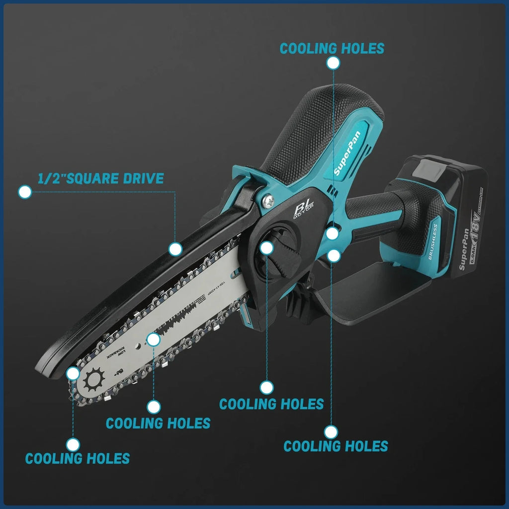 Makita  Chain Saw Electric Saw Handheld Portable Wood Logging Chainsaw Garden Pruning Wood Power Tool
