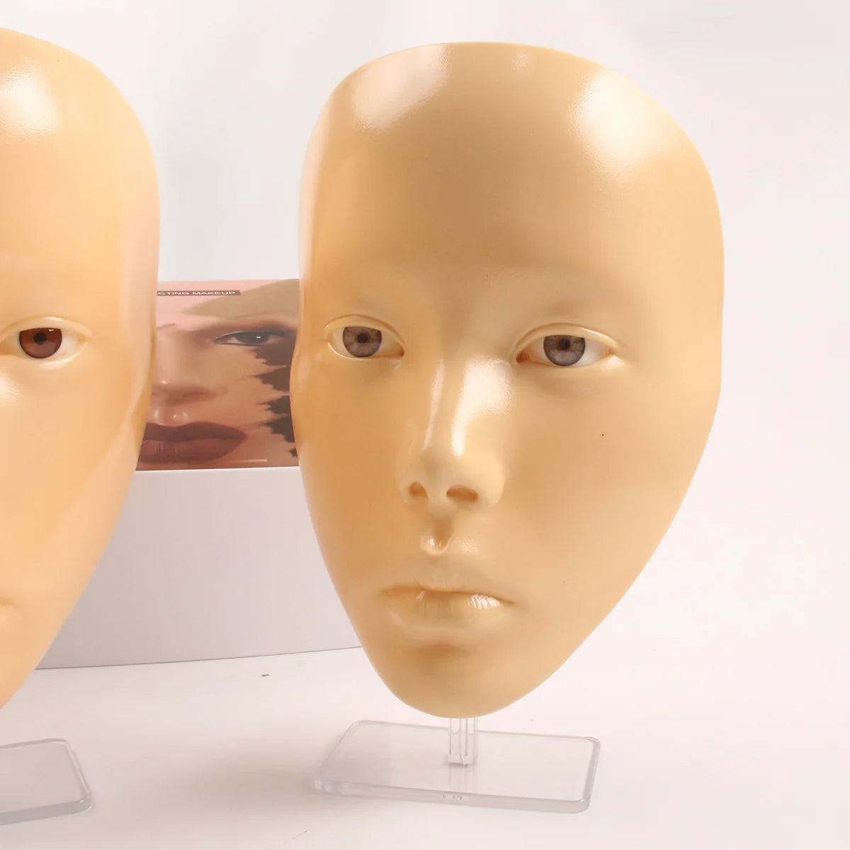 Makeup Full Face Practice Model 5D Silicone Bionic Skin Mannequin Eye eyebrow Eyelash Eyeshadow for beginner Makeup