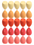 25 Beauty Eggs (Makeup Sponges), Foundation Makeup Mixed Beauty Sponges, Flawless Application for Liquid, Cream and Powder, Multi-Color Makeup