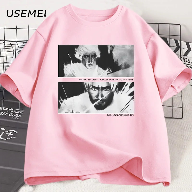 Jayvik T-Shirt Men Women Vintage Style Jayce X Viktor Arcane Printed T-shirts Men Cotton T Shirts High Quality Streetwear Tee