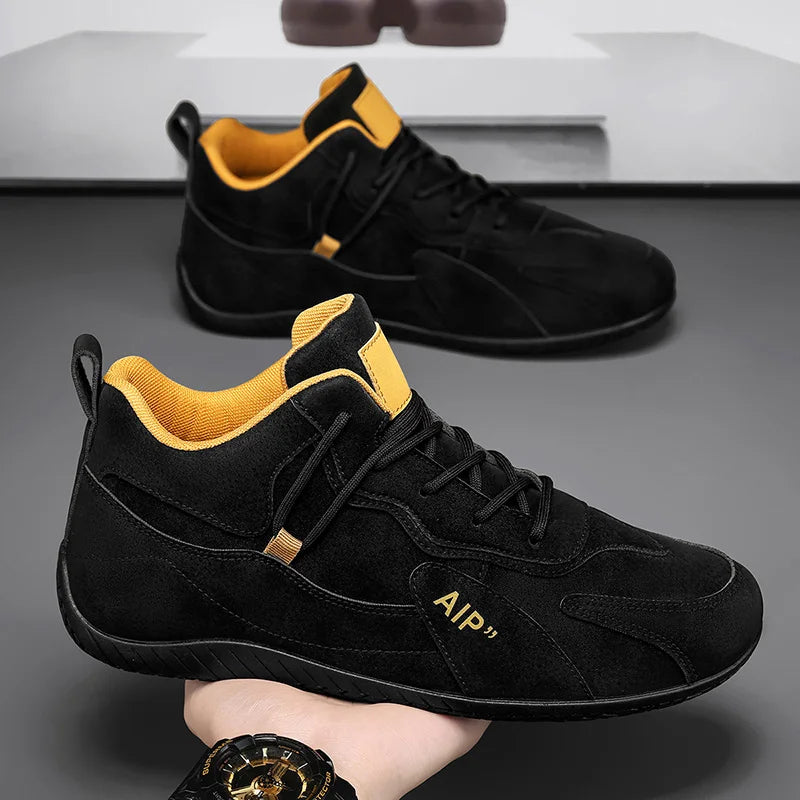 Casual Sport Shoes for Men Retro Leather Surface Soft Bottom Versatile Leisure Board Shoes Autumn Trend Brand Agan Men's Foot...