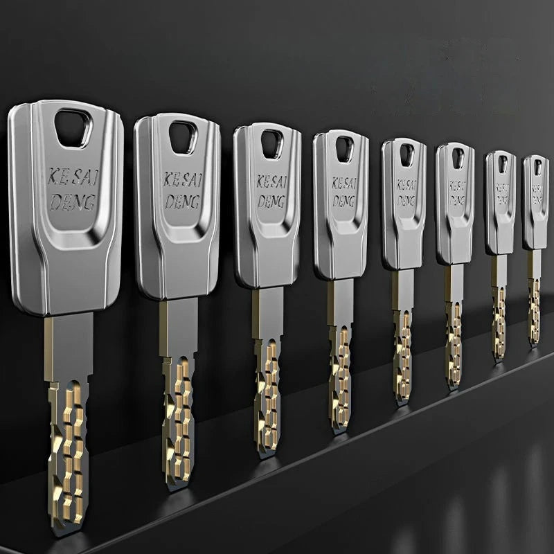 High Quality European Standard Cylinder Super C-level Anti-theft Door All Copper Lock Core, Household All Metal 8pcs Master Keys