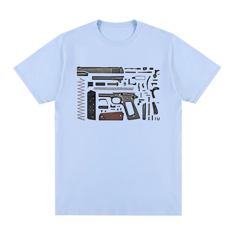 anatomical Cool Pistol Handgun Trust t-shirt Cotton Men T shirt New TEE TSHIRT Womens tops