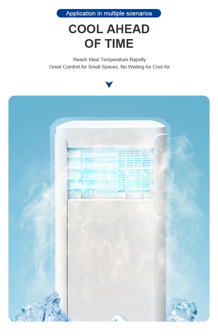 18000btu Big 2P Compact Home Unit Cooling Single-cool All-in-one R290 Refrigerant Portable Air Conditioner