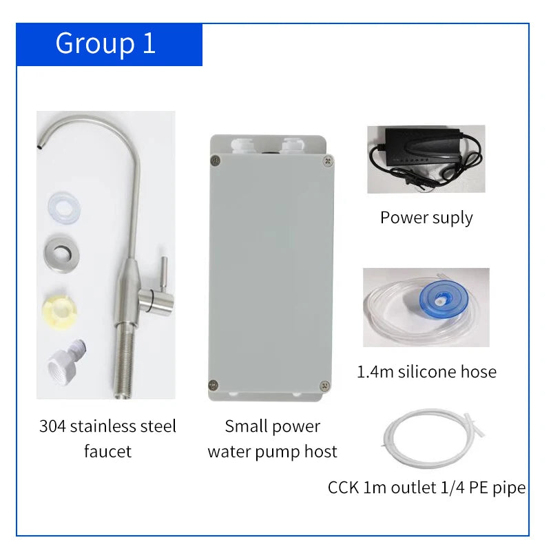12V Electric Water Pump Caravan Kitchen Faucet Automatic Water Suction Pump 1.5 L/min Motorhome Boat Galley Water Pump