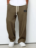 Autumn Winter Warm Motorcycle Jogger Corduroy Pants Men Tech Sweatpants Casual Harem Pants Male Sport Thermal Trousers