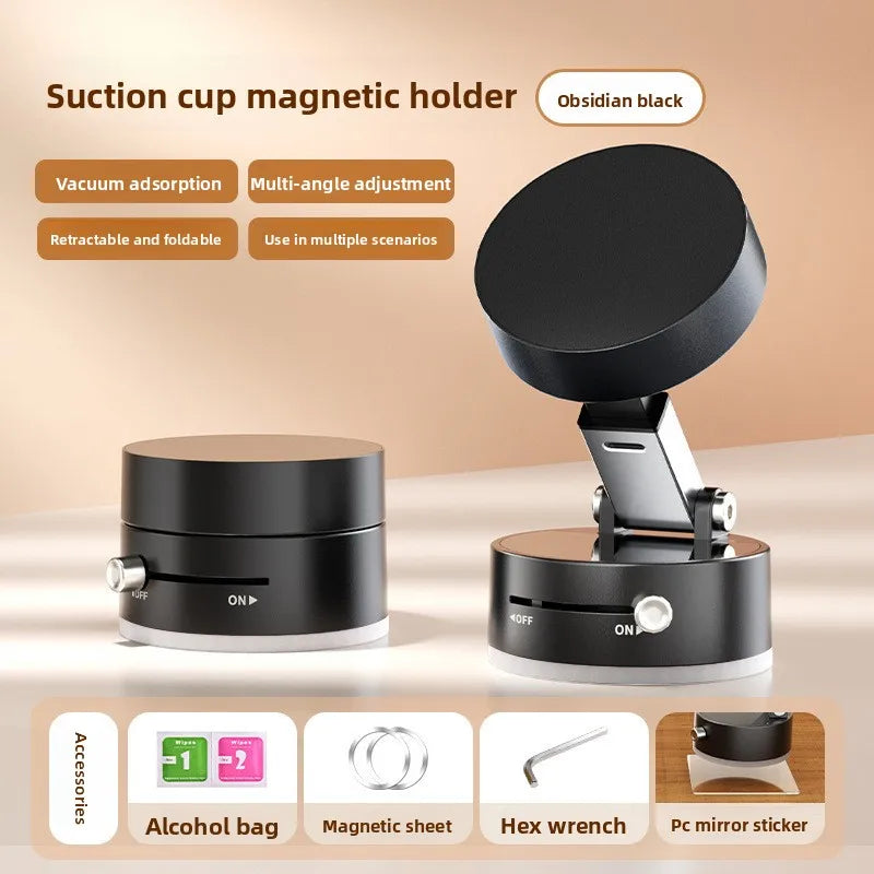 Magnetic Phone Stand Compatible with iPhone 12 13 14 15 16 MagSafe & Android, Adjustable 360° Rotating Desktop Holder, Strong Ma