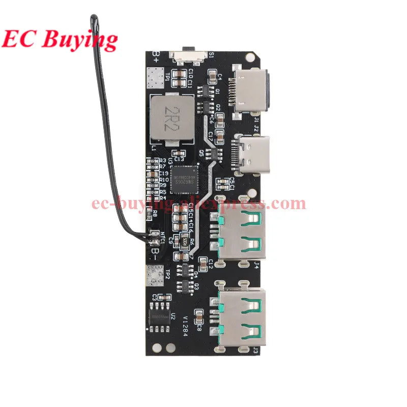 10Pcs/1pc 22.5W Power Bank 5-Port Bidirectional Fast Charging Module Circuit Board DIY Motherboard Kit QC4+PD3.0 Quick Charger