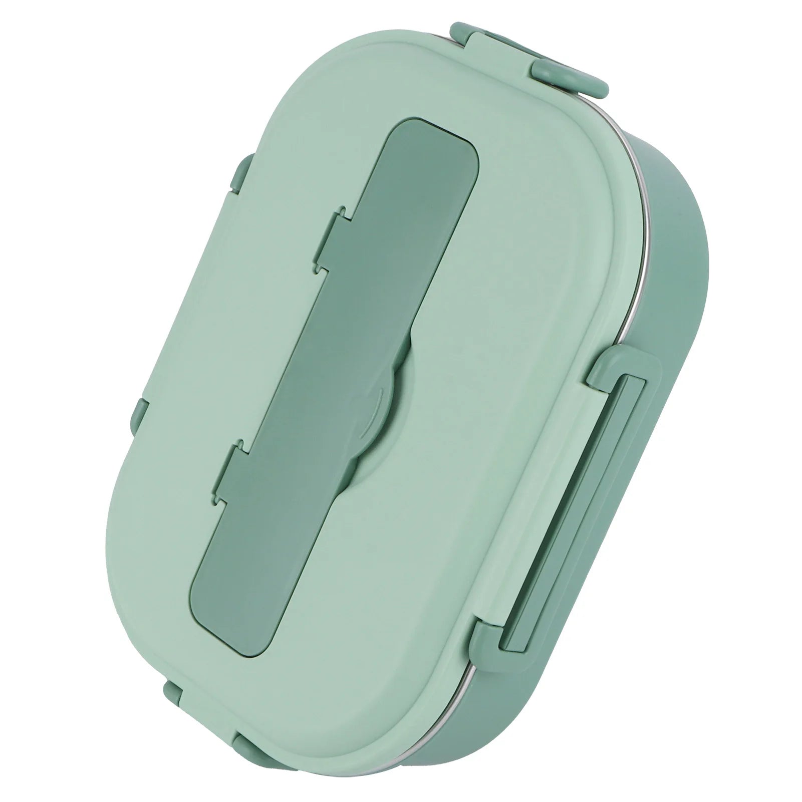 Stainless Steel Lunch Box 4‑Grid Portable Box Food Storage Container for Student Adult Dinnerware Food Storage Container