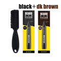 Men Beard Filling Pen+Brush Kit for Beard, Hairline, Eyebrow Shaping Color Beard Filling Pen Beard Enhancer Brush Man Cosmetic
