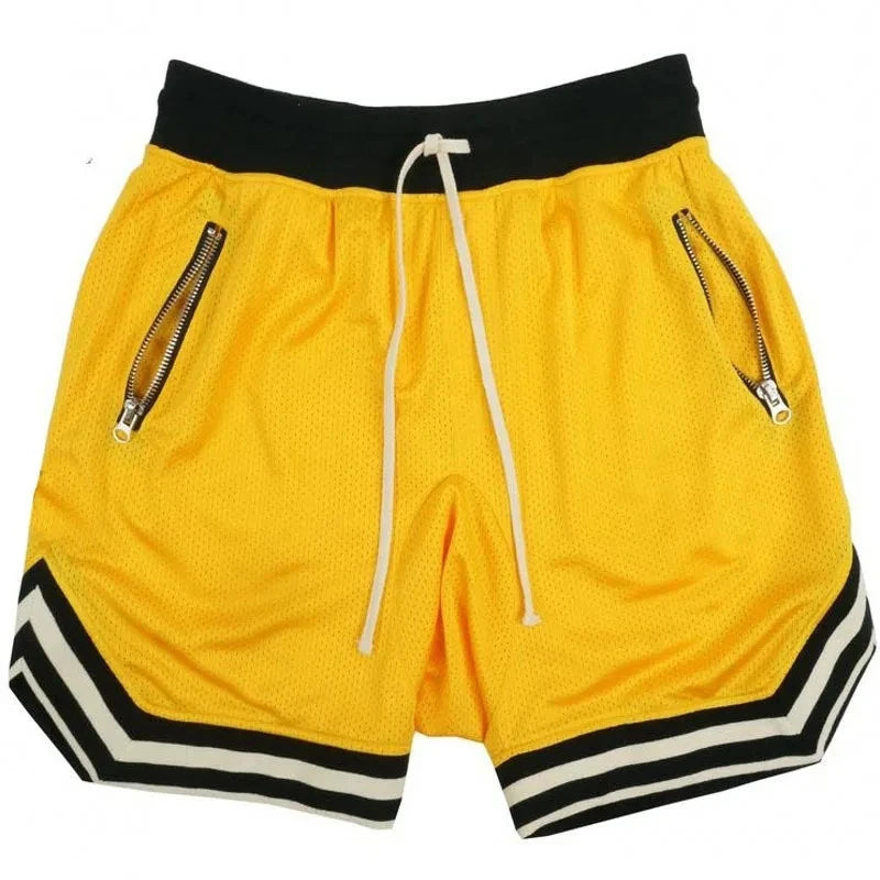 2026 NEW Summer Basketball Men Loose Sport Shorts Quick Drying Mesh Sports Five-point Pants Oversized Sports Shorts