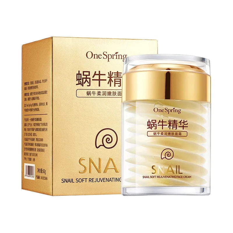 Snail Anti-Aging Face Cream Collagen Firming Fade Fine Lines Eye Massage Roller Anti Wrinkles Eye Bags Korean Skin Care Product
