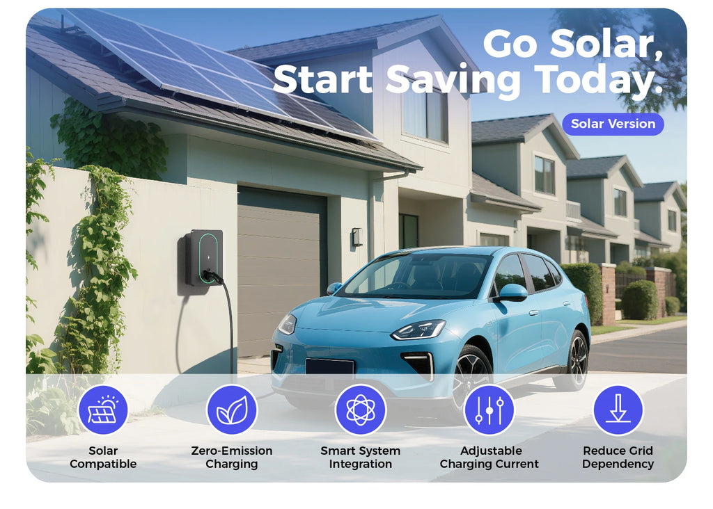 Dynamic Load Balancing EV Charger Type 2 Wallbox 7.4kW 22kW Charging Pile DC Charger EV Charging Solar EV Charger Station DLB