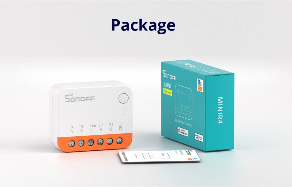SONOFF Mini R4 Extreme Wifi Smart Switch External Switch Control Detach Relay Smart Home DIY Light Switch Via EWelink APP Alexa