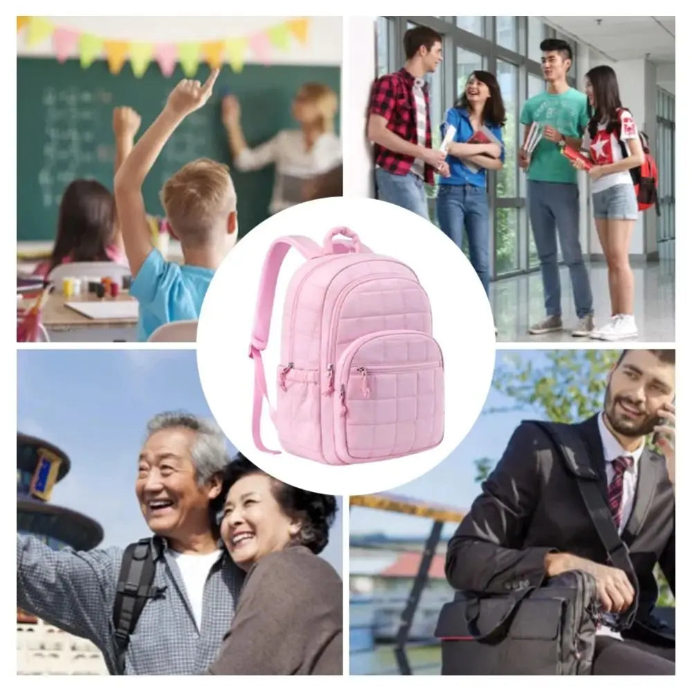Unisex Creative Travel Backpack Fashionable Waterproof College Student Backpack Solid Color Durable Students School Bags Travel