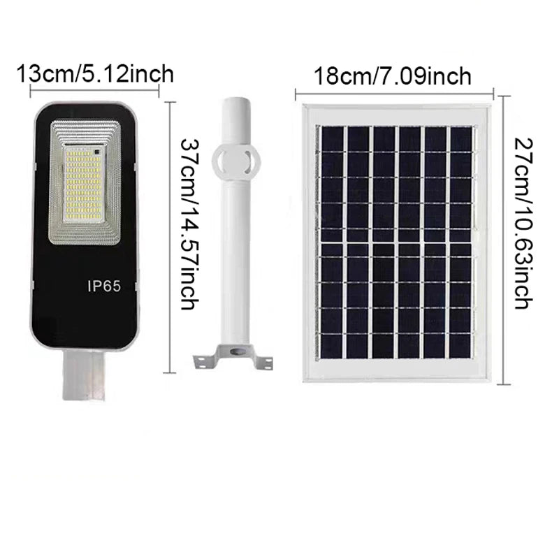 1000W Solar Street Light Outdoor Solar Street Light IP65 Waterproof Automatic Dusk to Dawn Street Light For Garage Garden