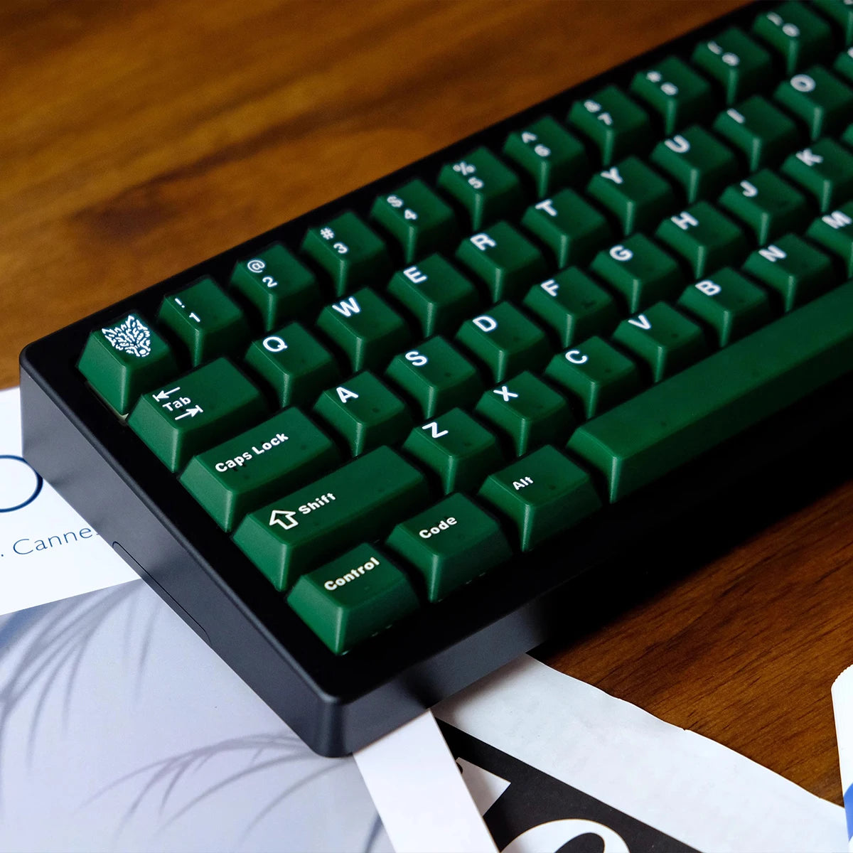 114 Keys Emerald Green Semi Transparent Keycaps Double Shot ABS Keycaps Cherry Profile for Gateron MX Switches Gamer Keyboard