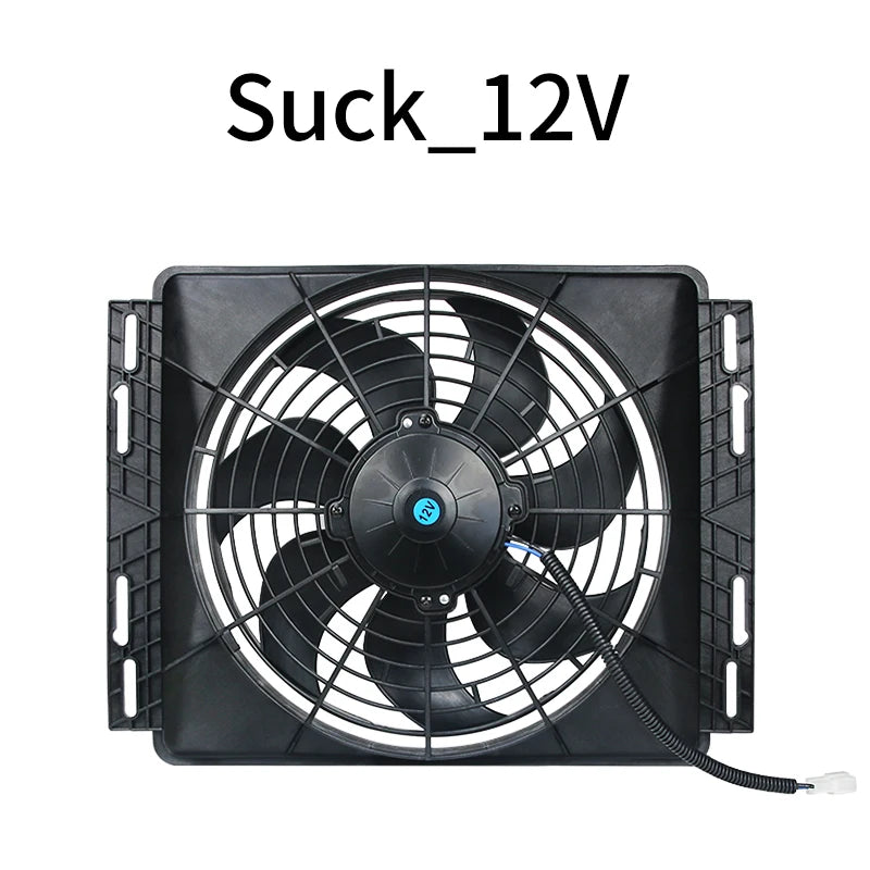 Parking Air Conditioning Cooling Electronic Fan Modified Universal High-power 120W Car Water Tank Fan Motor 12v 24v