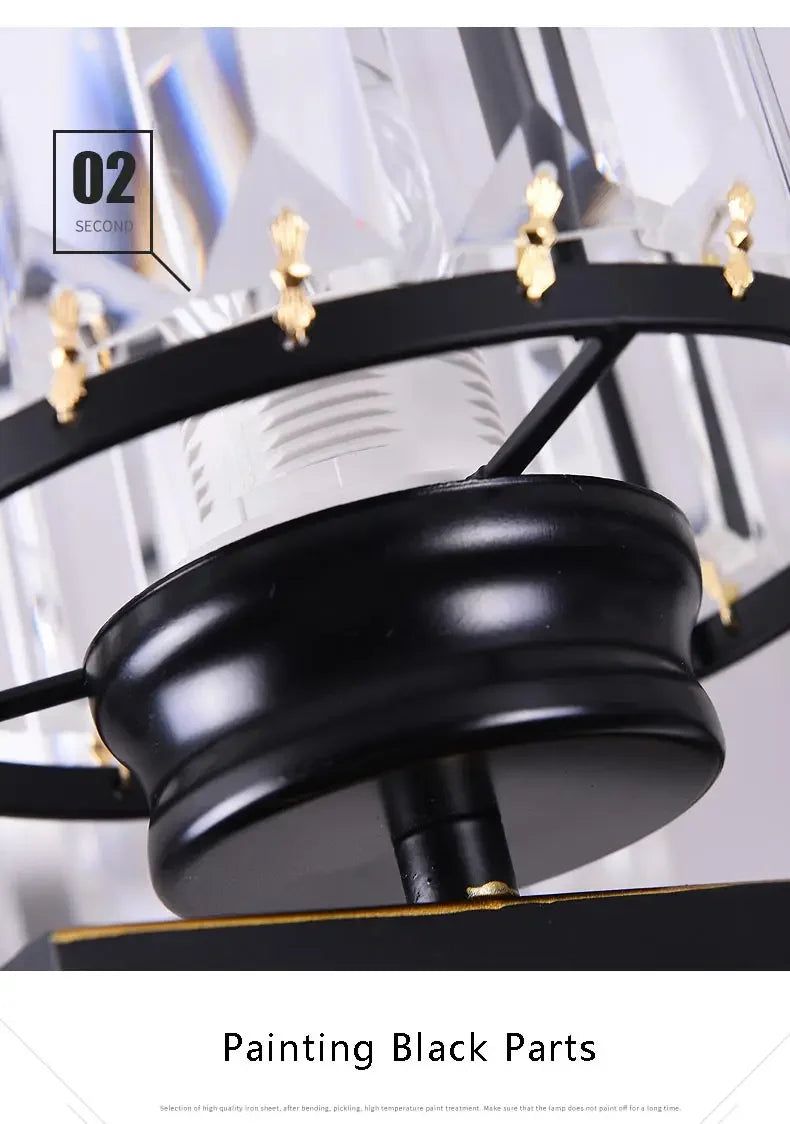 Indoor Lighting Modern Lustre Light Fixtures Crystal Hanging Lamp Led Chandeliers Living Room Bedroom Kitchen Dining Room Decor